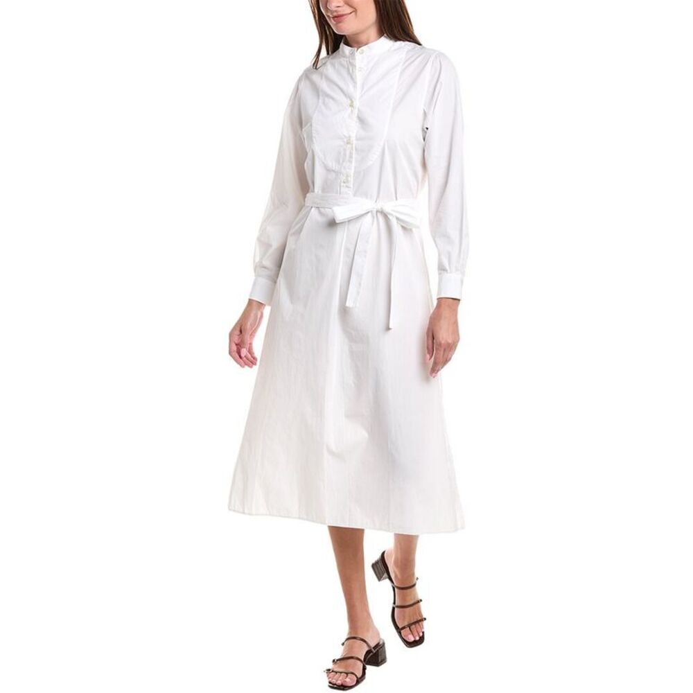 Officine Générale Womens Officine Generale Nelly Shirtdress, White